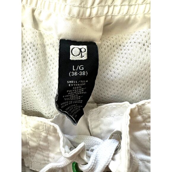 Ocean Pacific Men's Athleisure Swim Trunks Board Shorts Lined Striped Size L - Picture 2 of 3